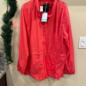 Talbots Bold Red Utility Jacket